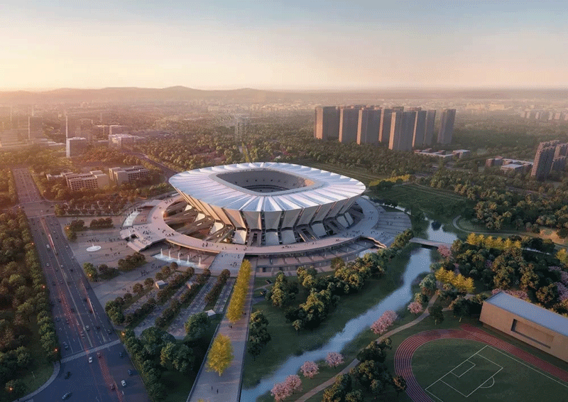 昆山2023亚洲杯专业足球场LEED银奖
